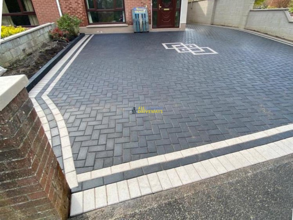 Block paving driveway