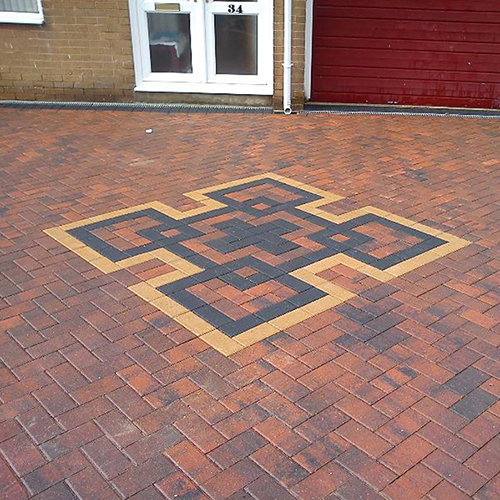 Block paving driveway